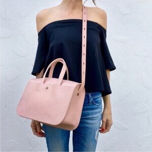 ▶️ Madewell ◀️ The Montreal Leather Satchel Bag Pink